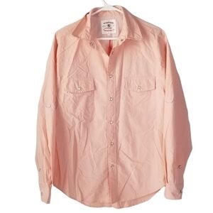 NWT Southern Proper Sportsman Collection Fishing Field Shirt Peach/Salmon Size S